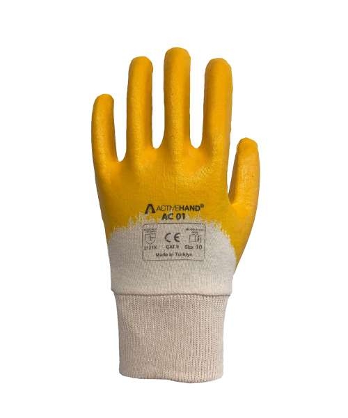 Activehand AC-01 Nitril Kaplı Eldiven