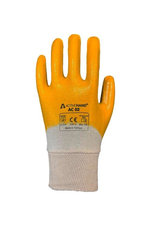 Activehand AC-02 Nitril Kaplı Eldiven