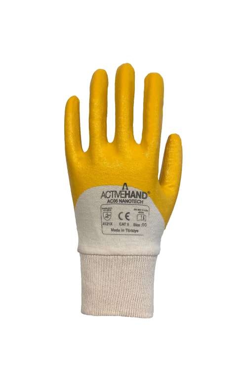 Activehand AC-06 Nitril Kaplı Eldiven