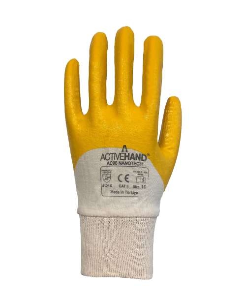 Activehand AC-06 Nitril Kaplı Eldiven