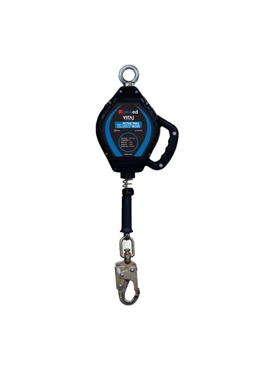 EKS-306 6 Metre Çelik Halatlı Geri Sarımlı Düşüş Durdurucu