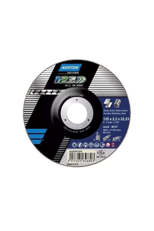 Norton Avuç İçi Taşlama Makineleri İçin 1-2-3 Kesme & Taşlama Taşı - METAL INOKS