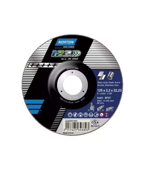 Norton Avuç İçi Taşlama Makineleri İçin 1-2-3 Kesme & Taşlama Taşı - METAL INOKS