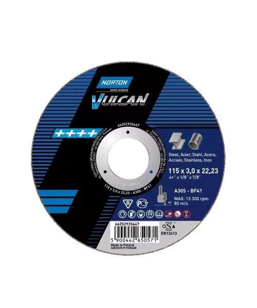 Norton Avuç İçi Taşlama Makineleri İçin VULCAN Ultra İnce Kesme Taşı - METAL INOKS